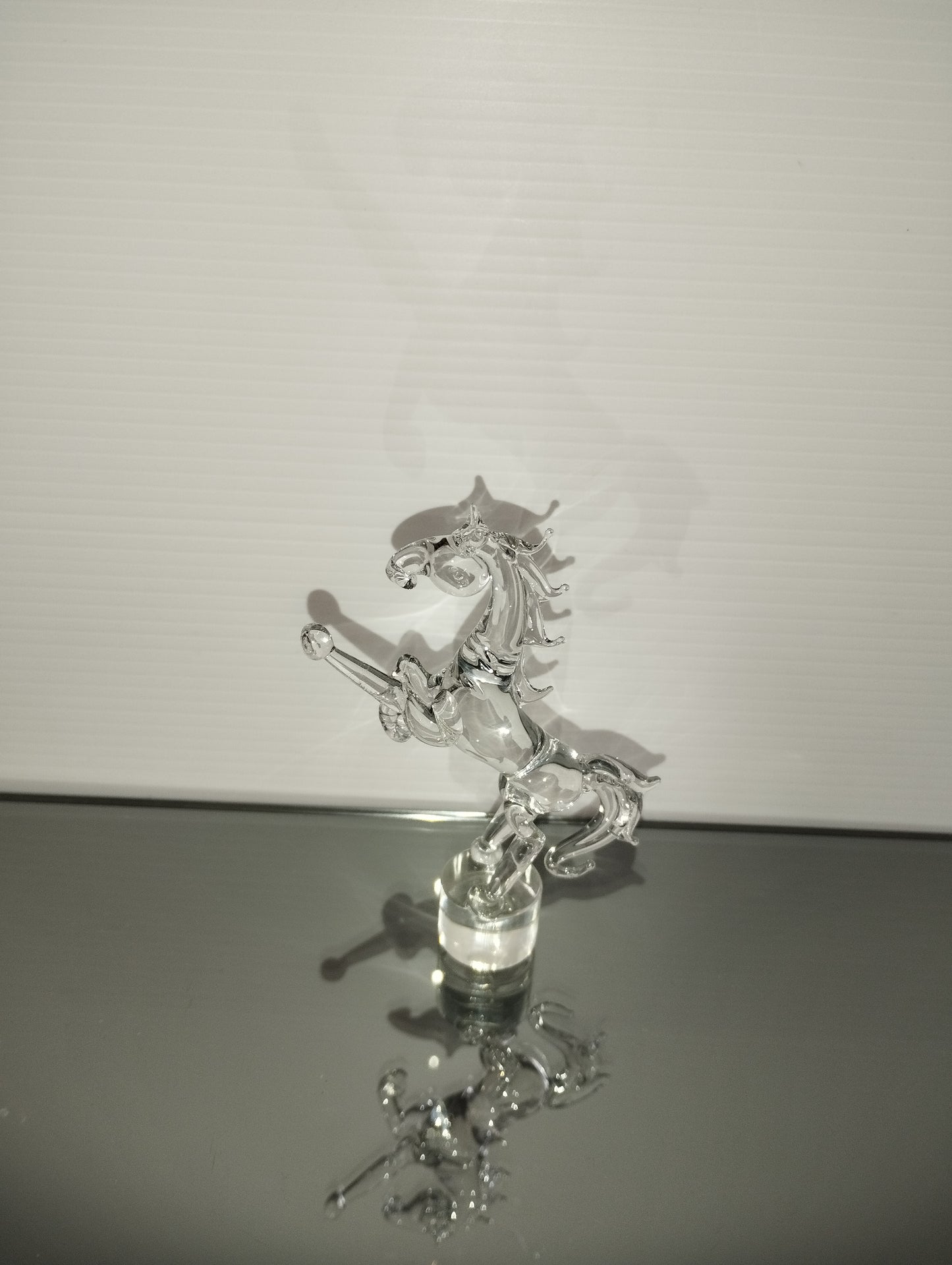 Piccola Scultura In Vetro Raffigurante Cavallo