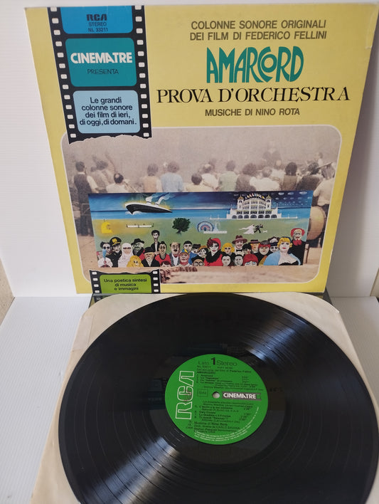Amarcord Prova D'orchestra Nino Rota LP 33 giri