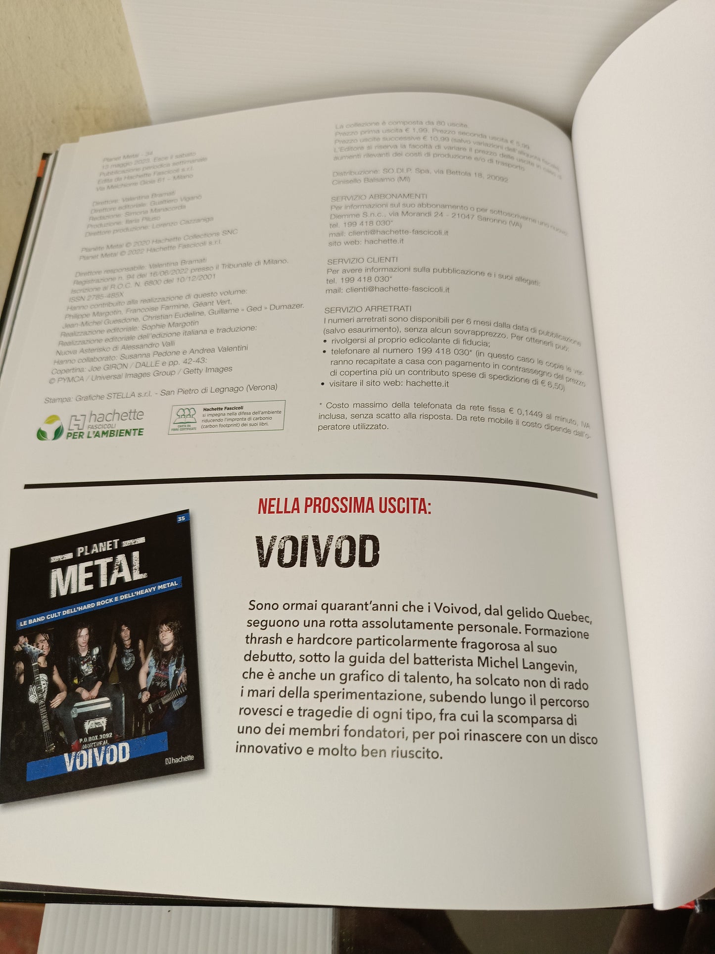 Pearl Jam Libro Serie Planet Metal
Hachette n.34