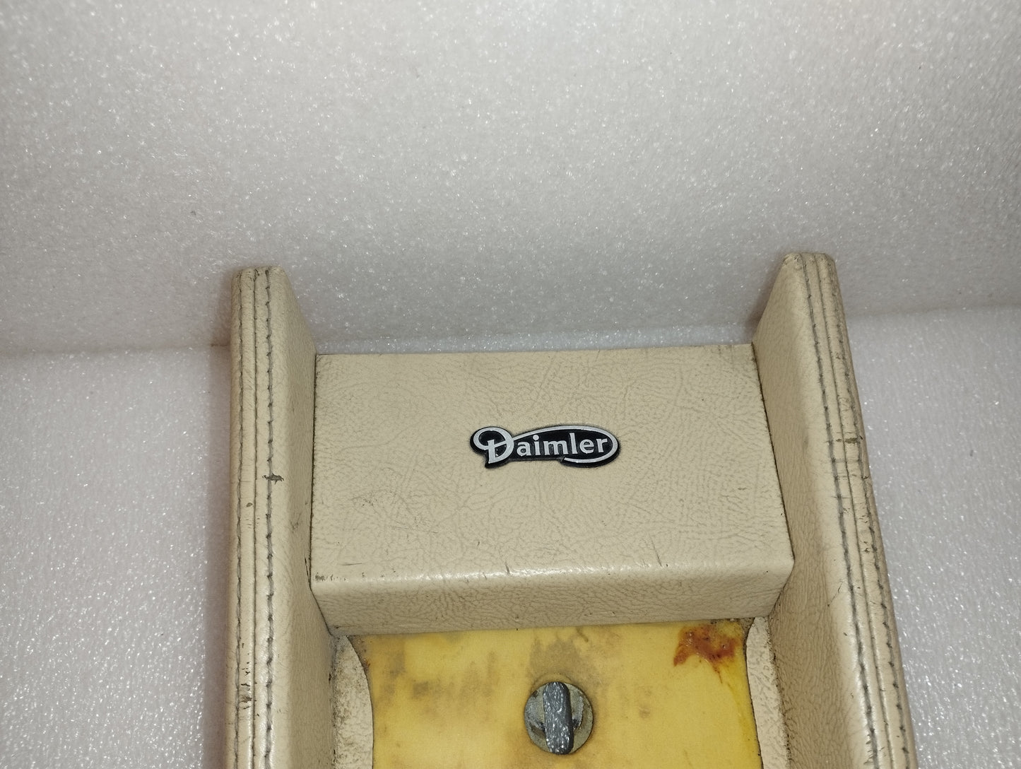 Daimler Vassoio/Interni Autovettura Rivestito In Pelle Vintage