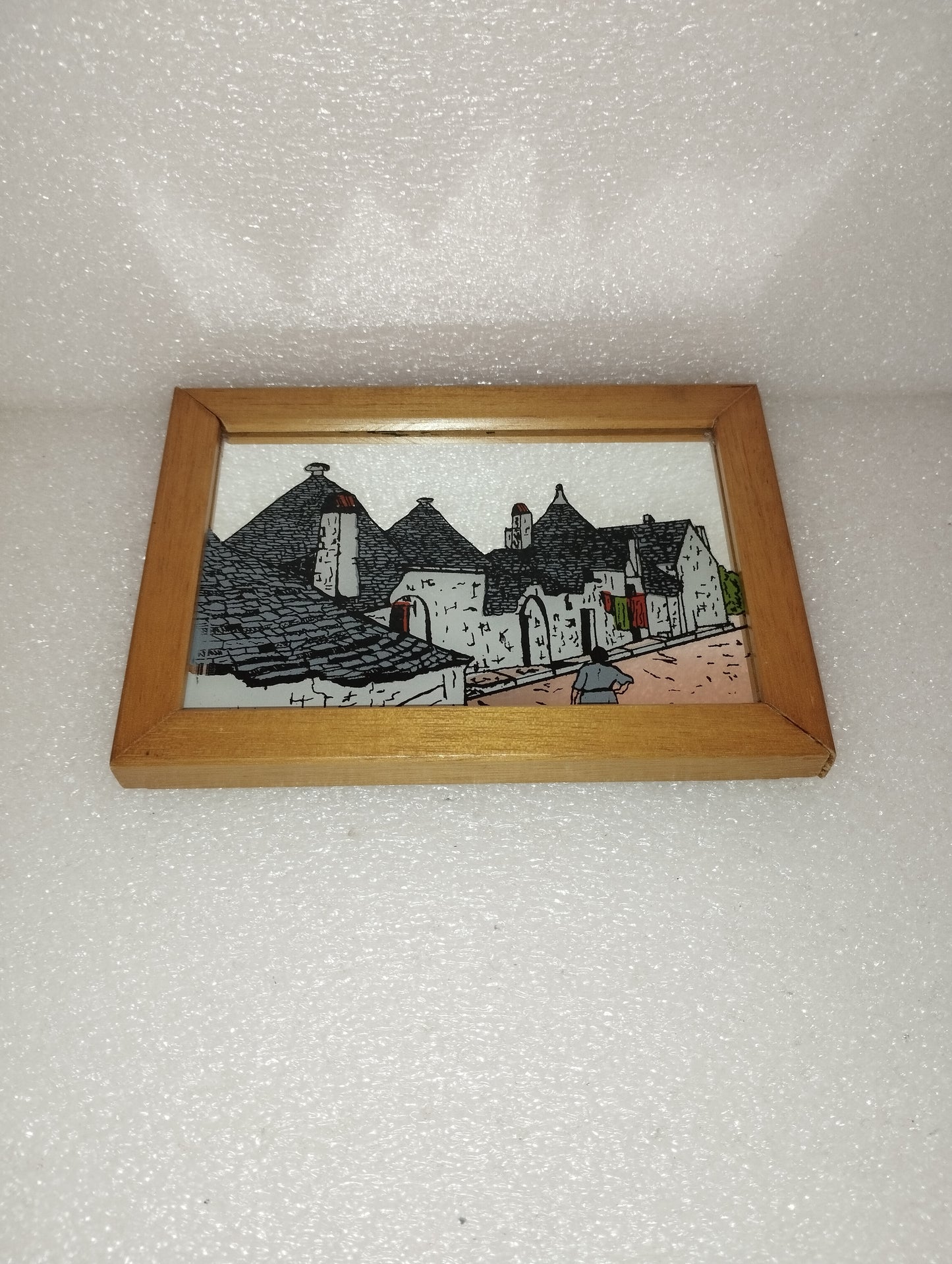 Specchio Souvenir Trulli Puglia
Con cornice in legno
