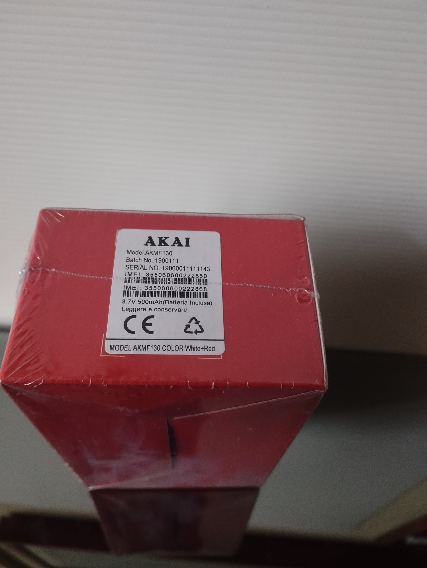 Akai Model AKMF 130 White Red sigillato