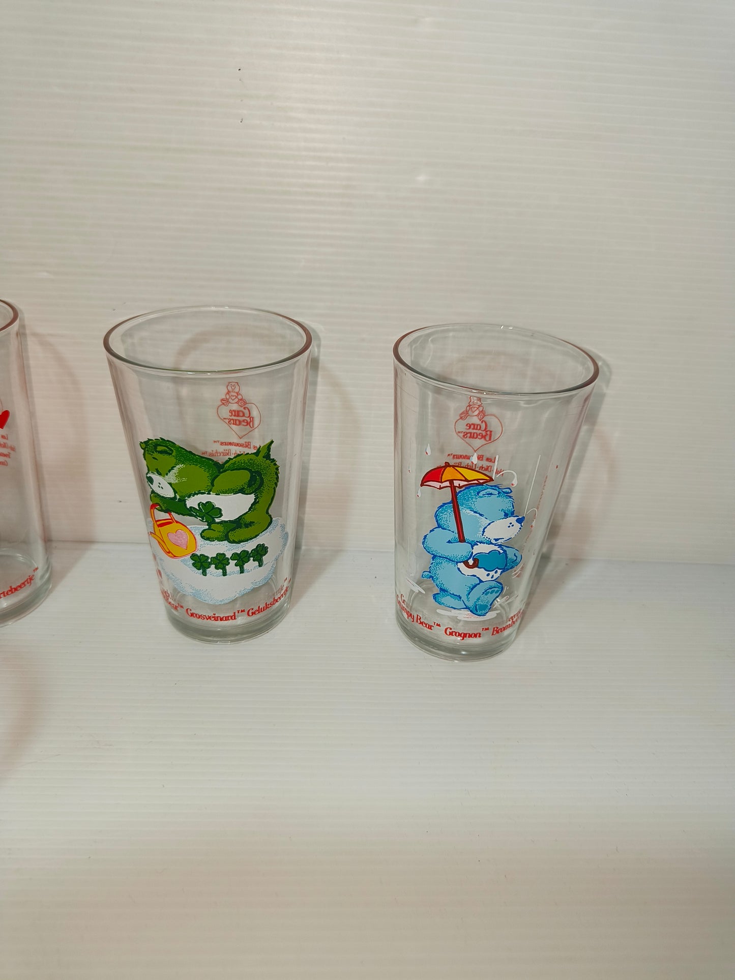 Sei bicchieri Care Bears anni 80