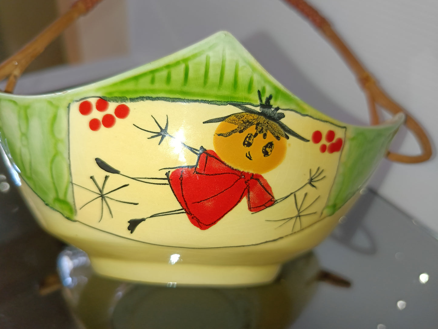 Cestino In Ceramica Vintage