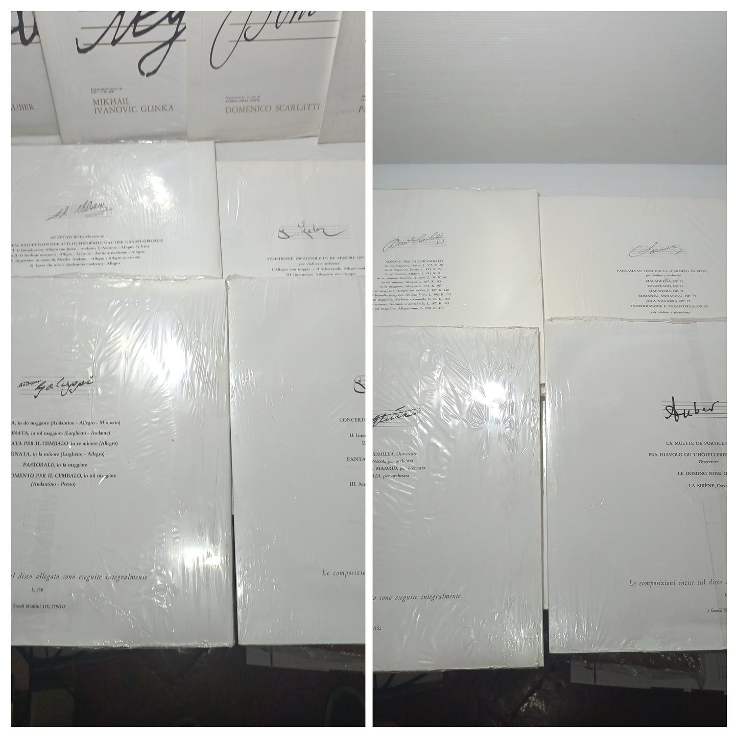 8 vinili 10" 33 Giri
Serie I Grandi musicisti
Fabbri Editore
Anni 60