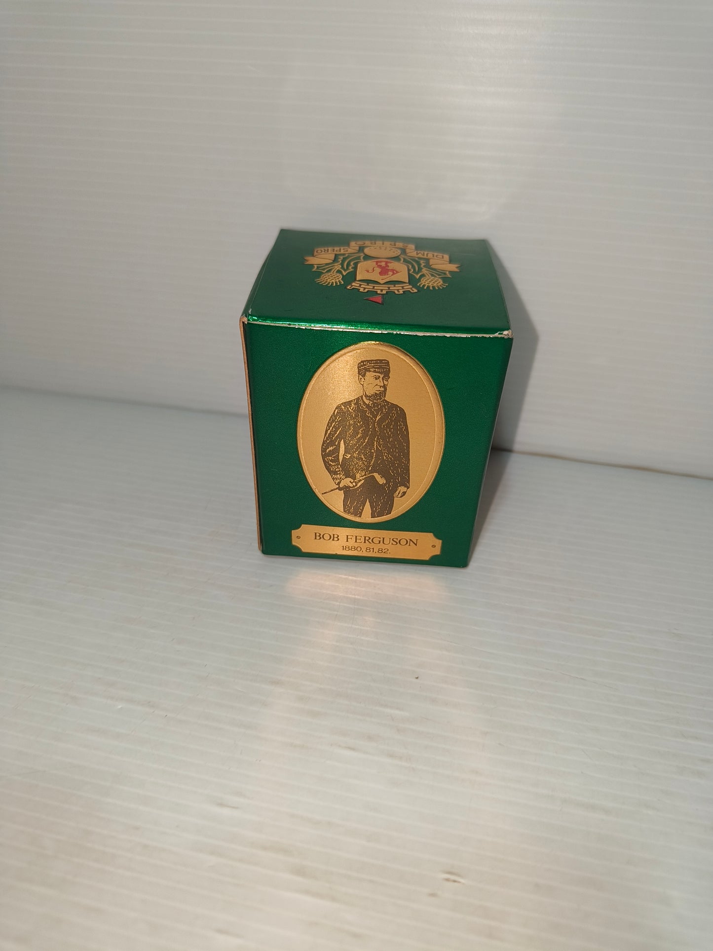 Pallina da Golf Miniatura Bob Ferguson Scotch Whisky, anni 80 LEGGI