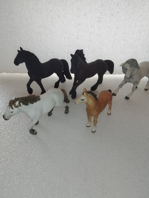 5 Cavalli Schleich In Plastica Vintage