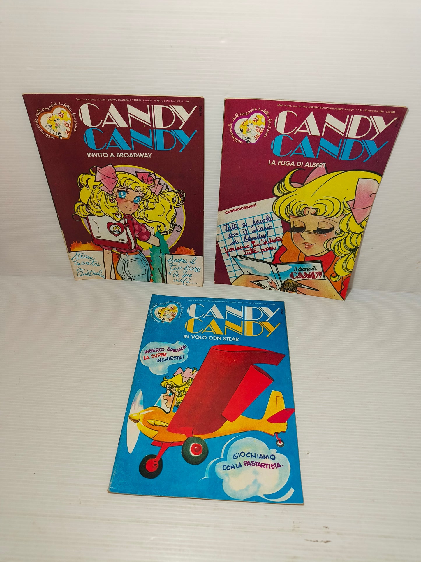 Fumetti Candy Candy N. 49, 50, 51 Anno 2 1981