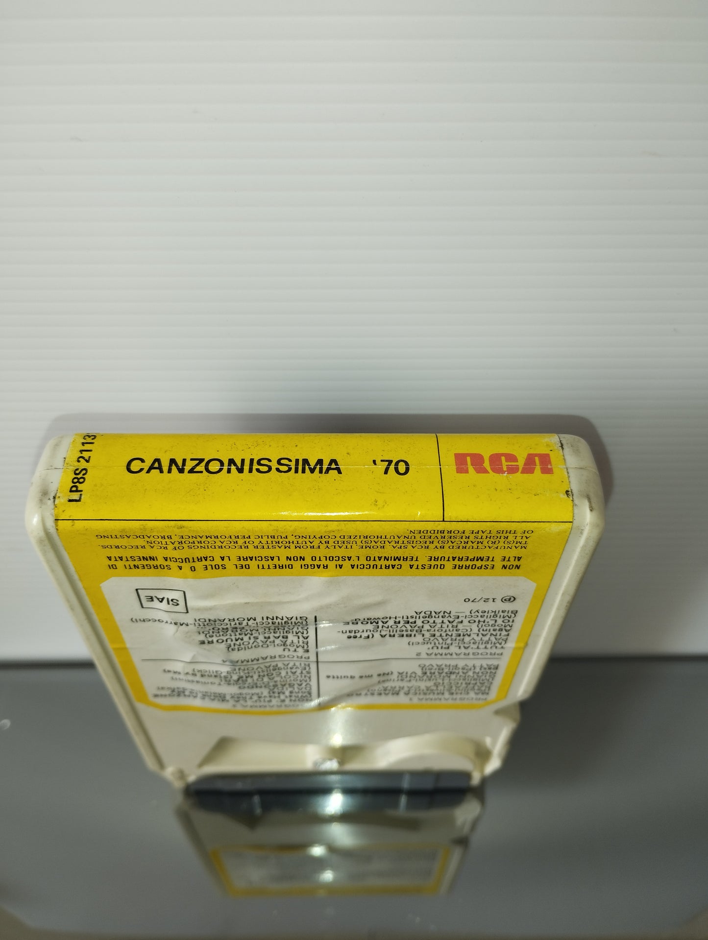 Canzonissima '70 Cassetta Stereo 8 Edita nel 1970 da RCA Cod.LP8S 21131