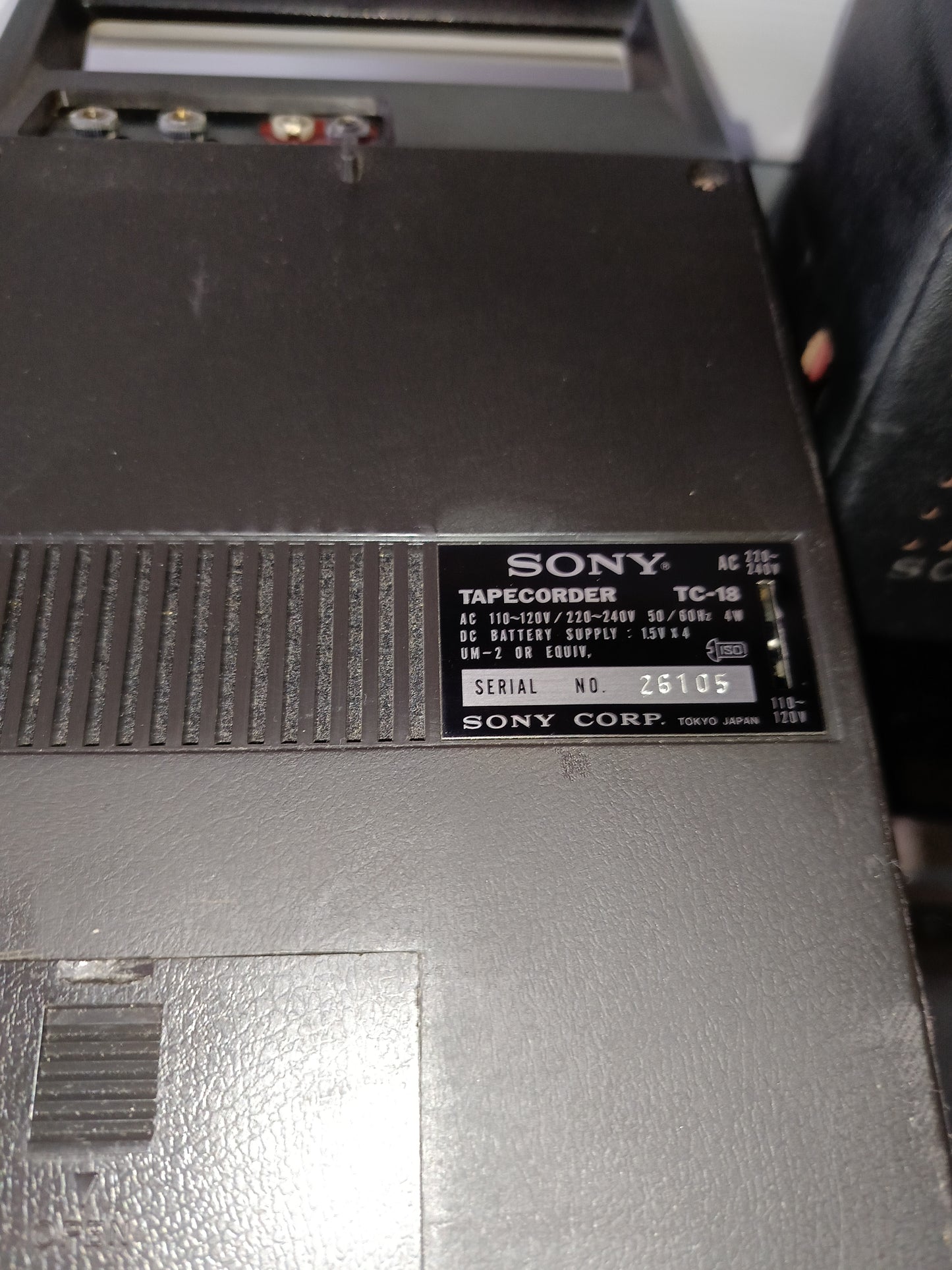 Sony Tapecorder TC-18 Japan
Non Funzionante da riparare