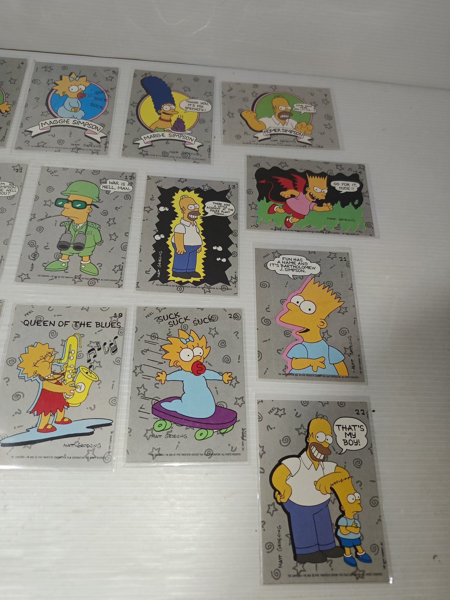 The Simpson Collezione 22 Card Toops
Anno 1990
Rare