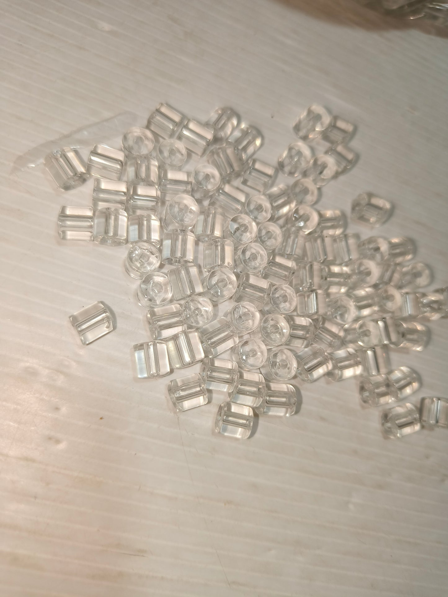 Perline in vetro trasparente, un kilo