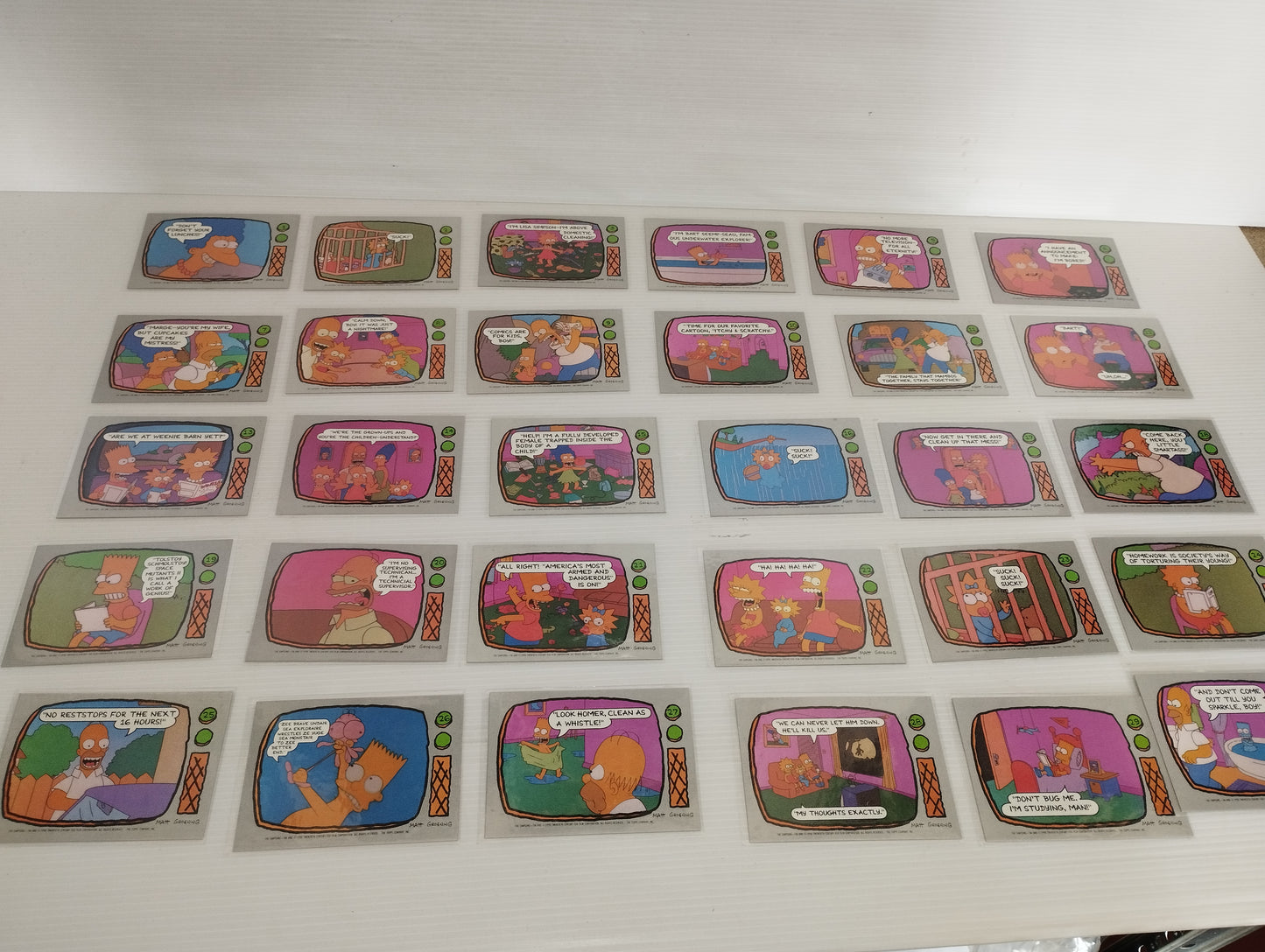 The Simpson Collezione Card Toops
Set 88 + 22 Cards
Anno 1990