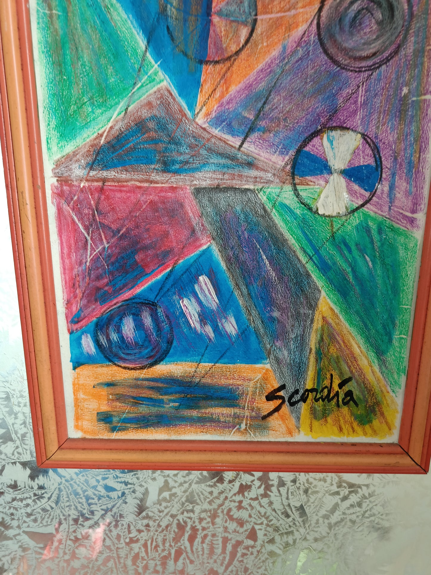 Antonio Scordia ( 1918/1988)
Dipinto Tecnica Mista su cartone
Misure 58 x31 Cm