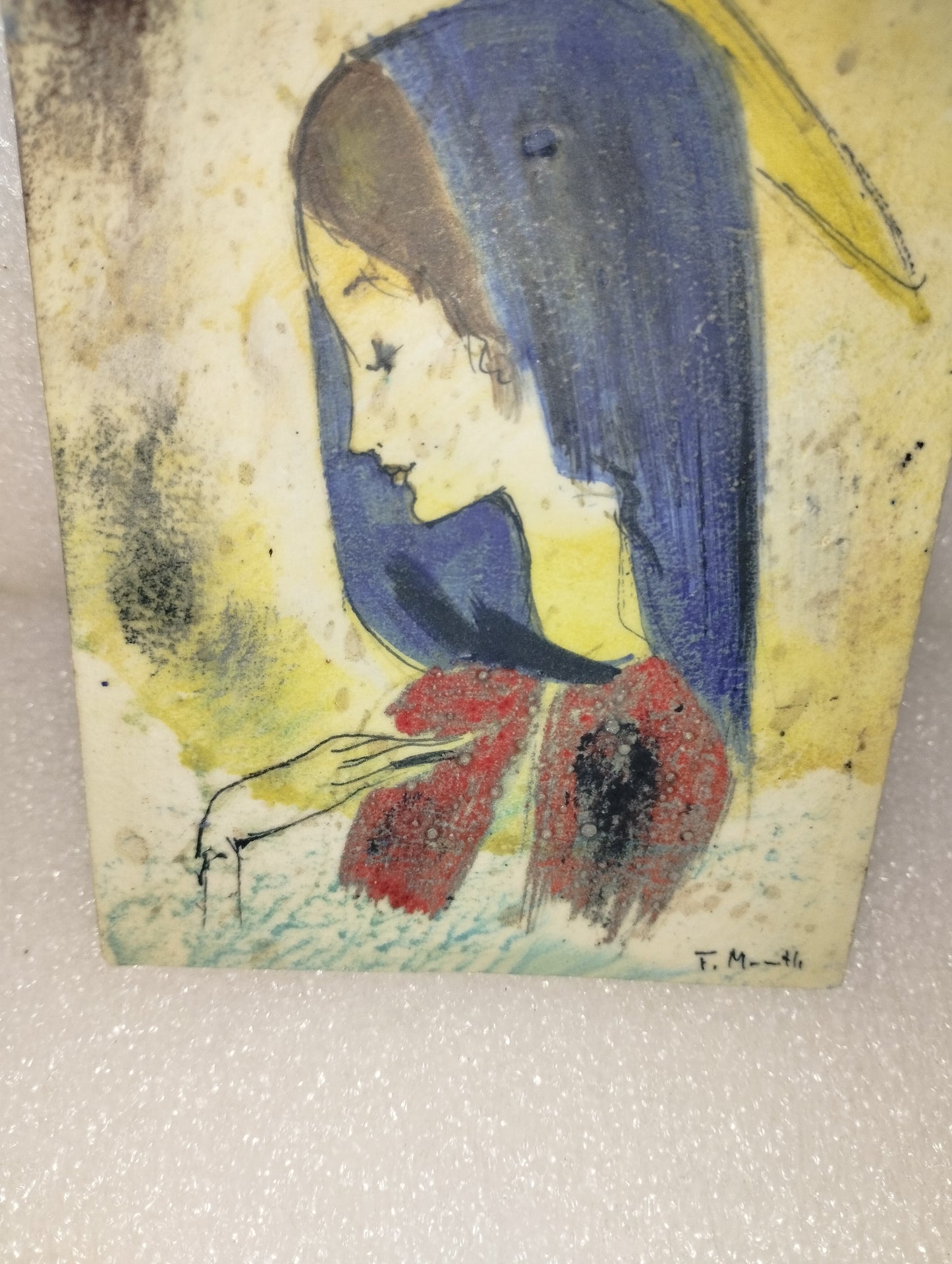 Madonna Di Toni Moretto
Lo Scricciolo Milano
Su lastra in Ceramica