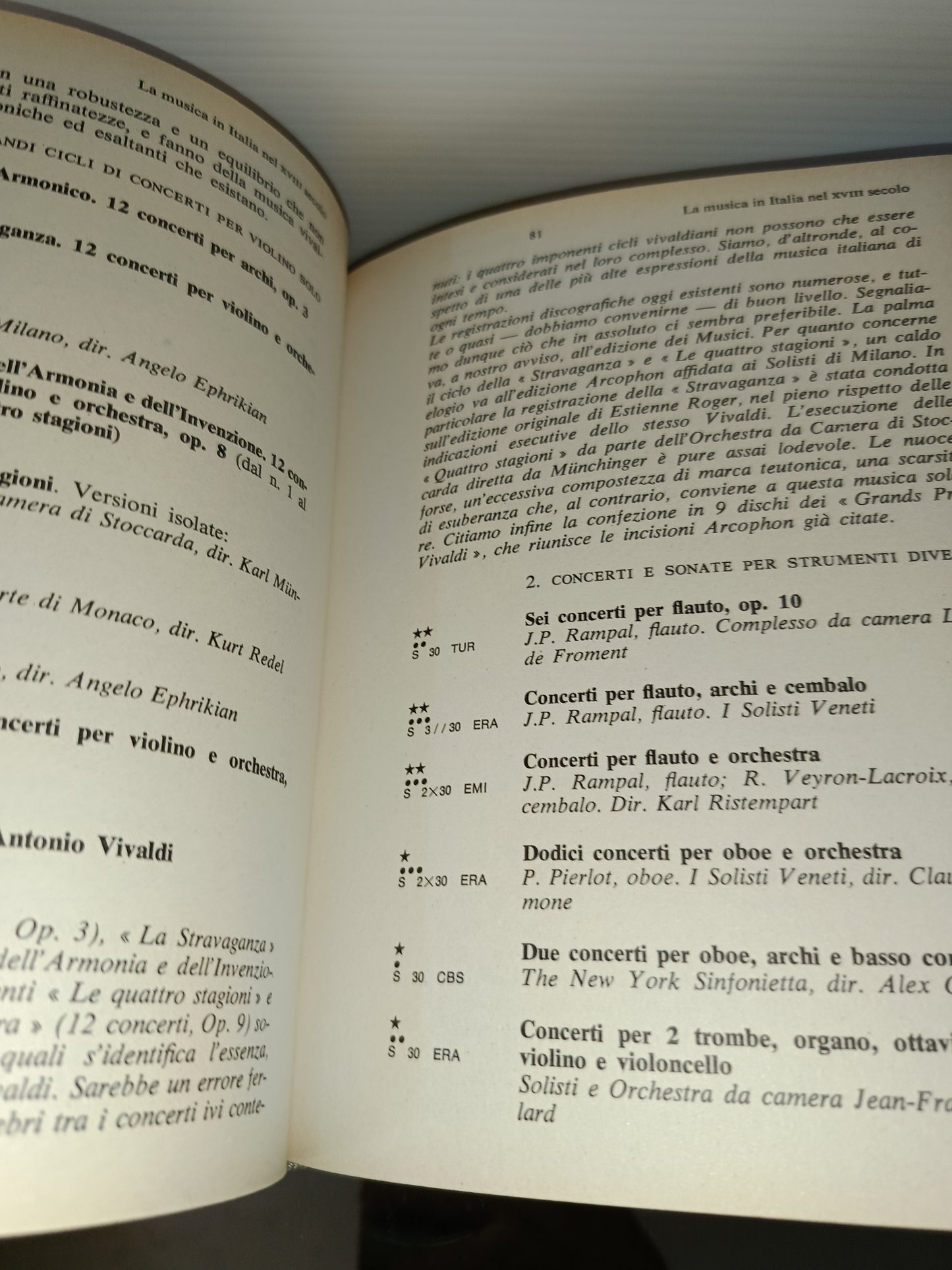 Guida Dei Dischi La Musica Classica Jacques Lory
Edito nel 1971 da Garzanti
Prima Edizione