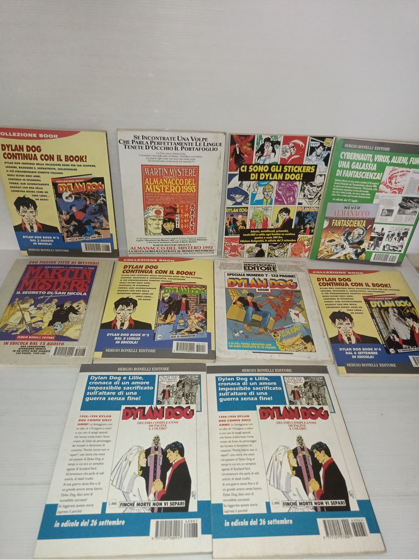 Dylan Dog Lotto 10 Fumetti
Anni 90