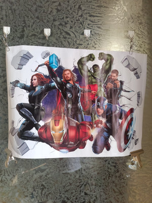 Adesivo Supereroi Marvel