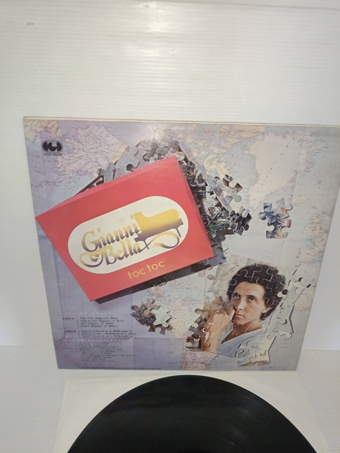 Toc Toc Gianni Bella LP 33 Giri Edito nel 1978 da CGD cod .CGD 20105