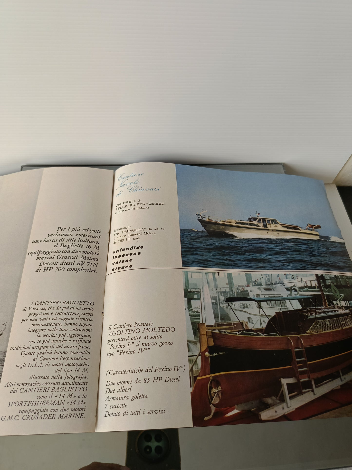 Inserto Pubblicitario 5°Salone Nautico Internazionale Genova  1966