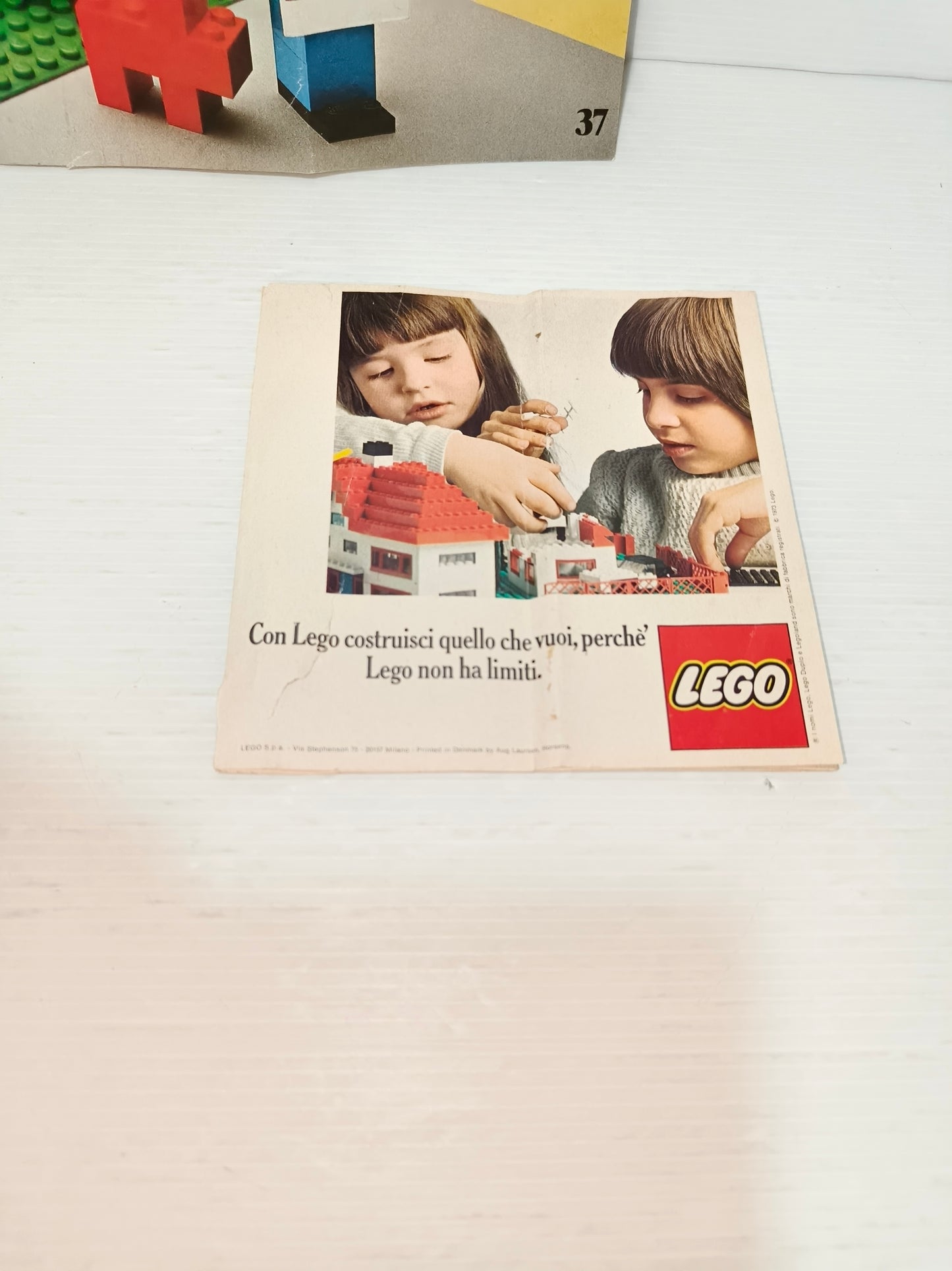 Depliant e adesivi Pubblicitari Lego, anni 70