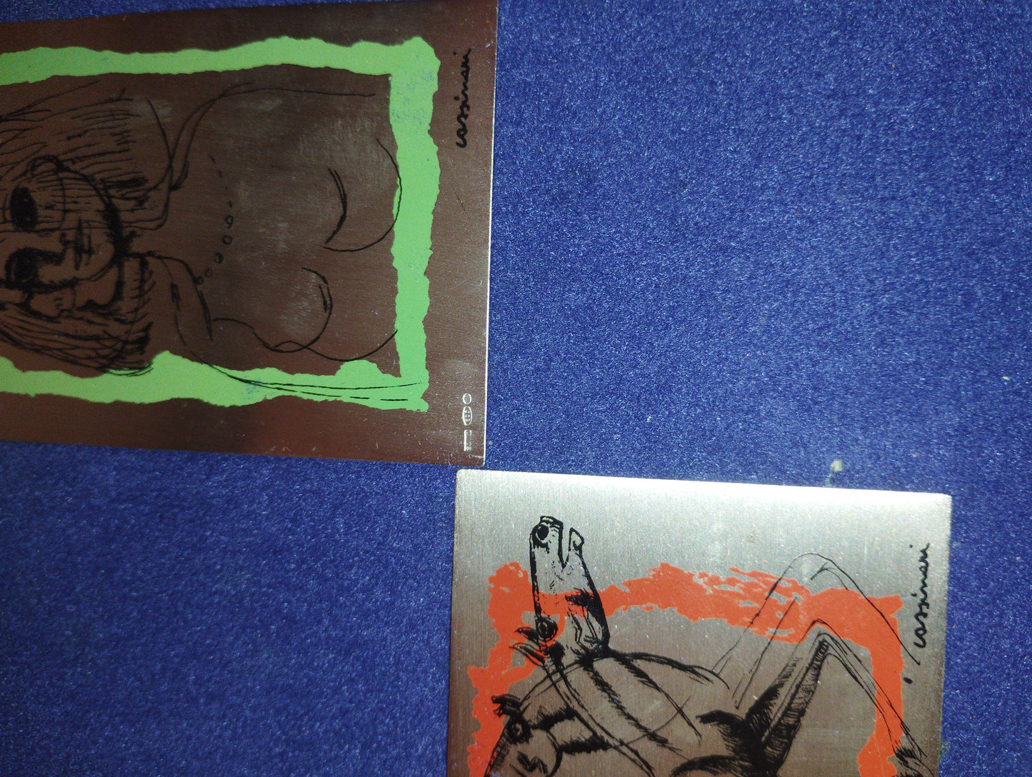 Opere D'arte Bruno Cassinari Serigrafate In Argento 800