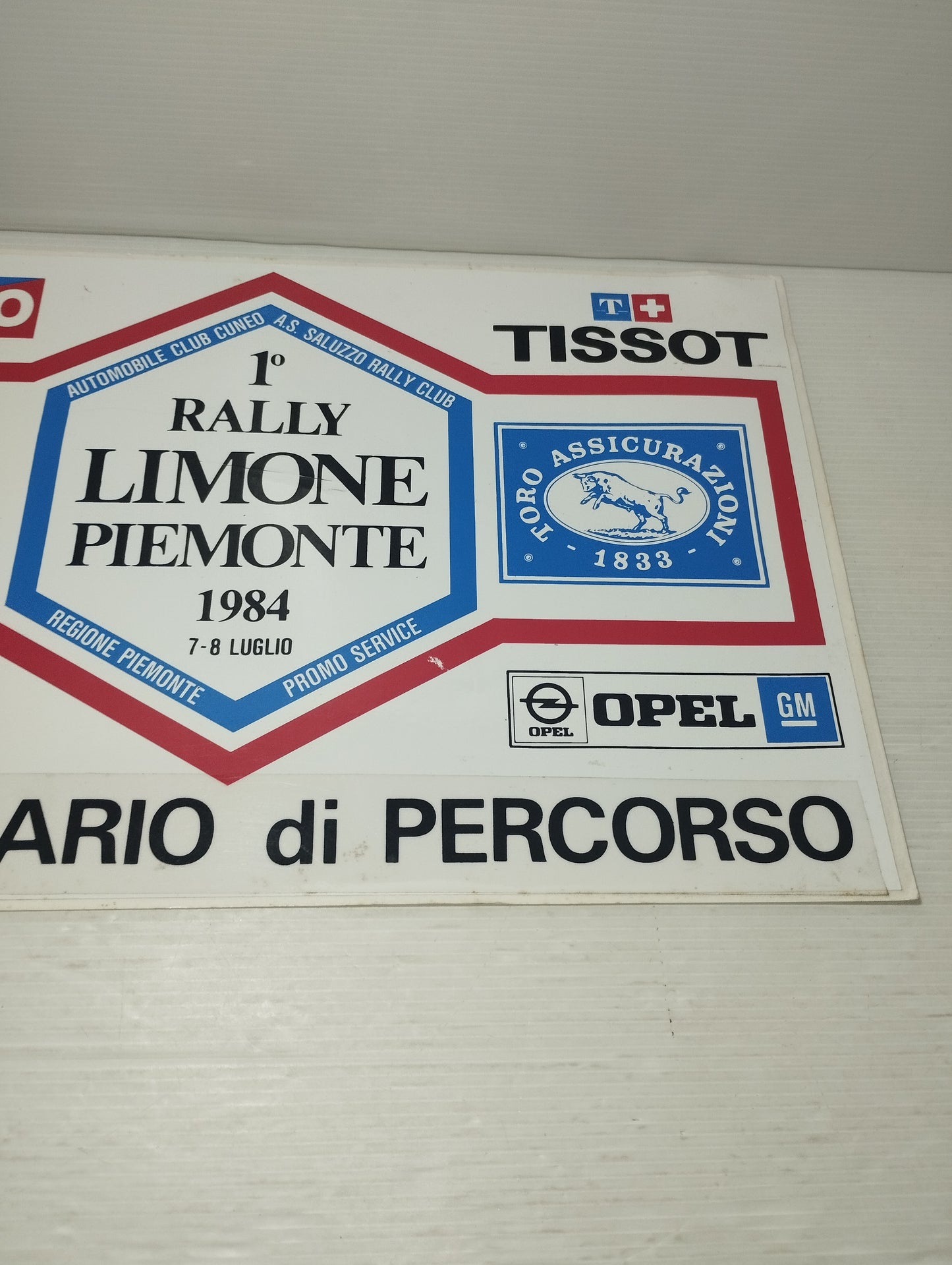 1° Rally Limone Piemonte 1984 Adesivo Originale
Misure 39x24 Cm circa