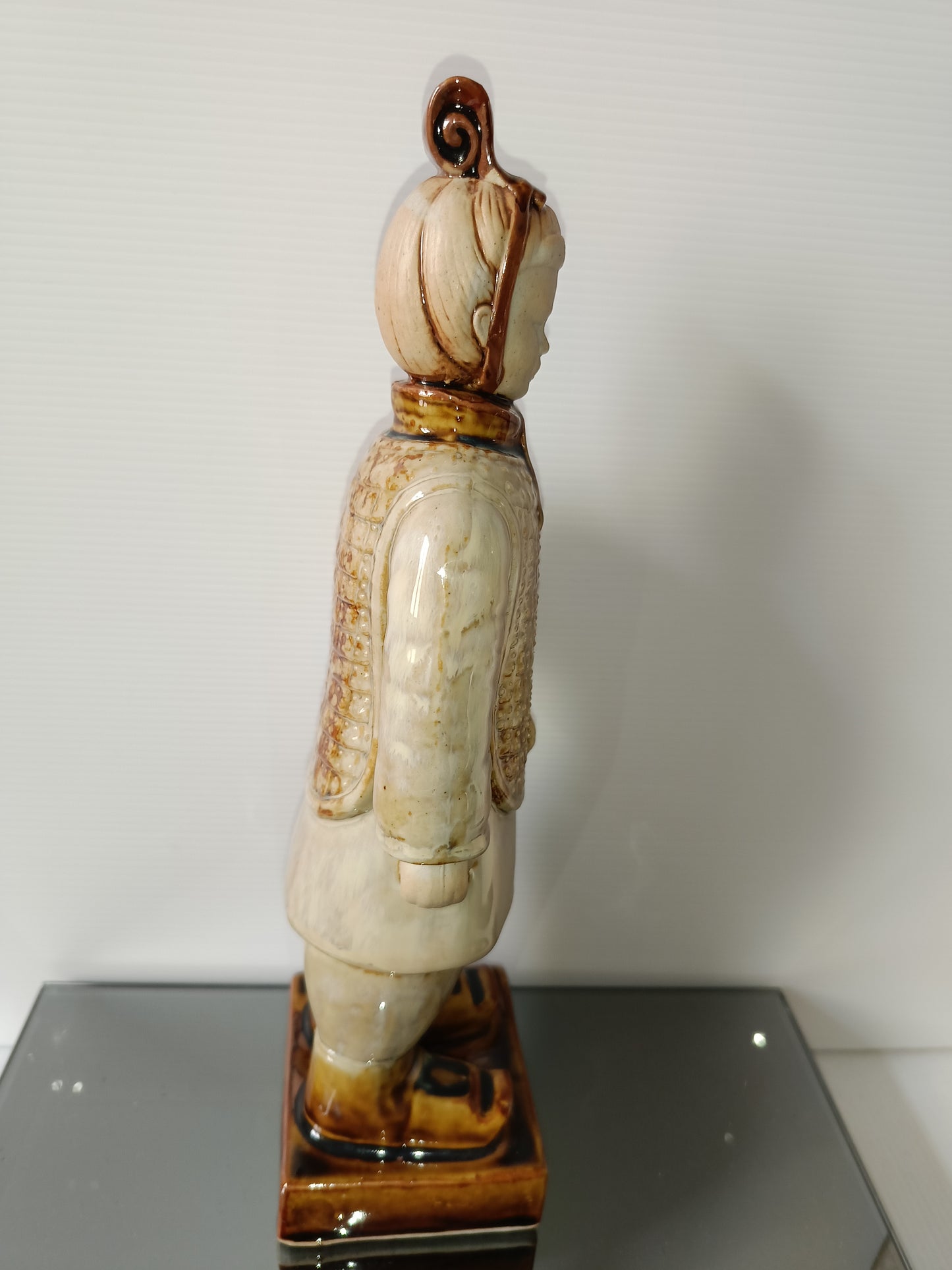 Statua Guerriero Cinese In Ceramica Smaltata
Vintage