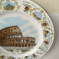 Piatto Roma il Colosseo Souvenir Vintage in porcellana