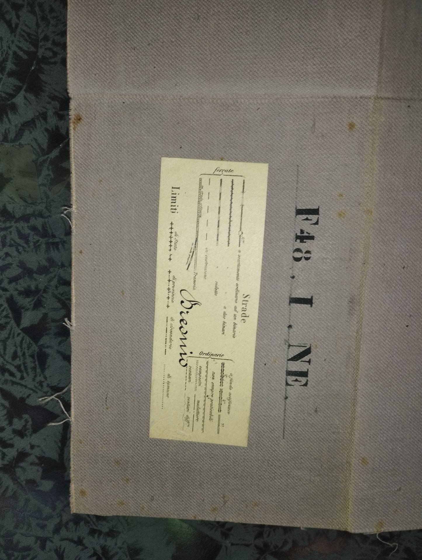 Antica Cartina Telata Breonio scala 1:25.000
Datata agosto 1902