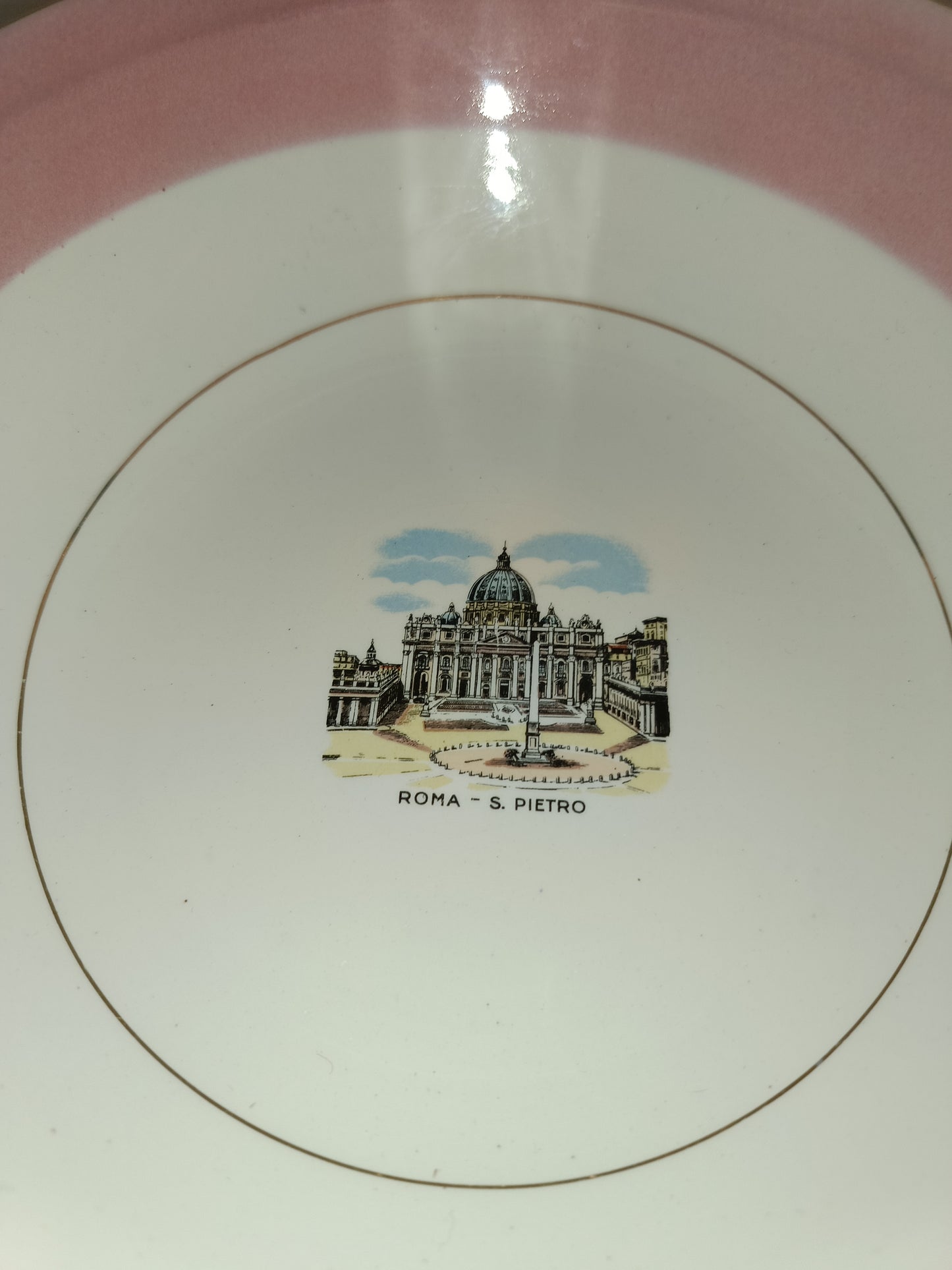 Ciotola Souvenir Roma S.Pietro In Ceramica F.A.C.
Vintage