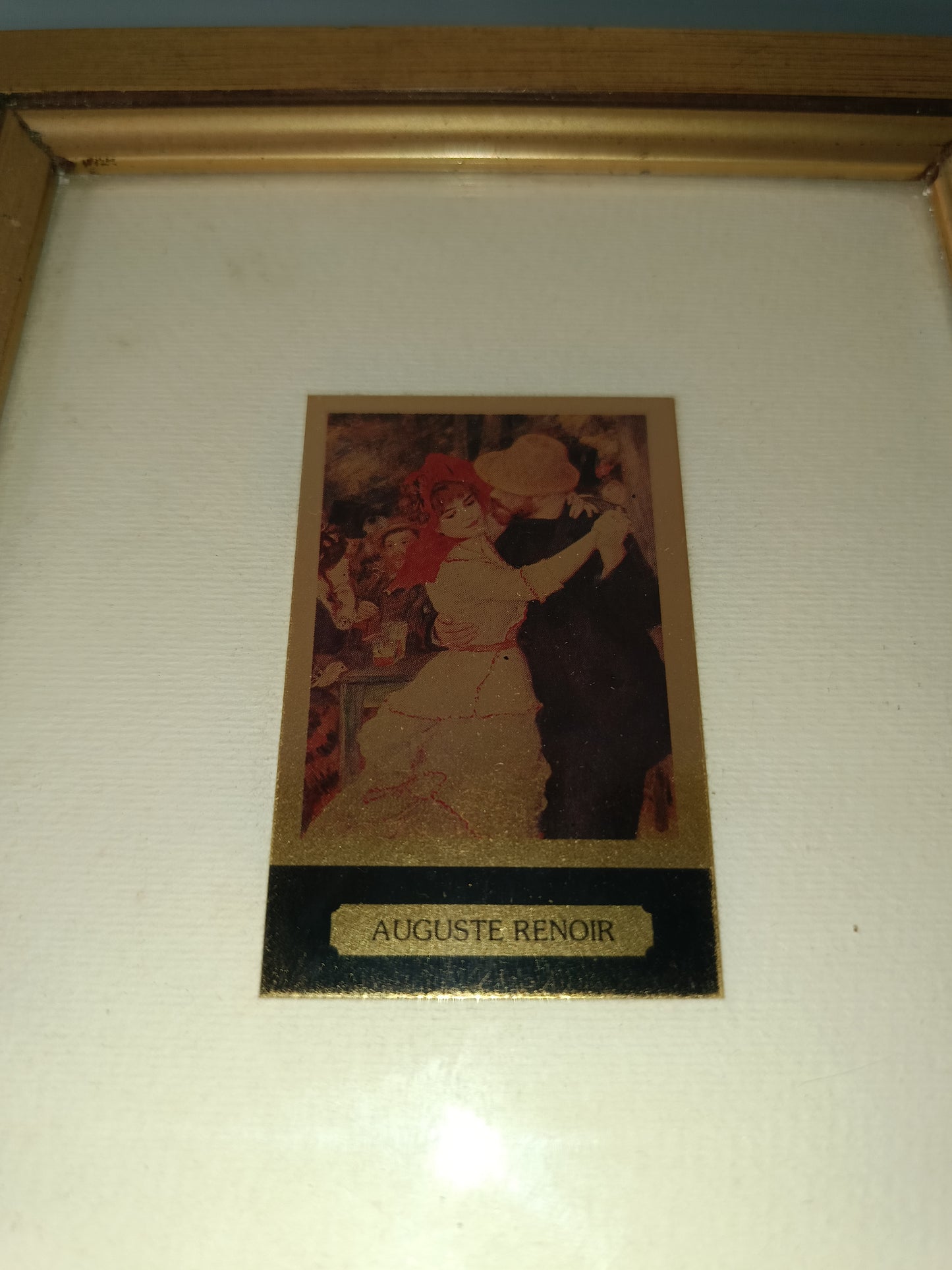 Auguste Renoir Riproduzione Su Foglia Oro 23 Kt