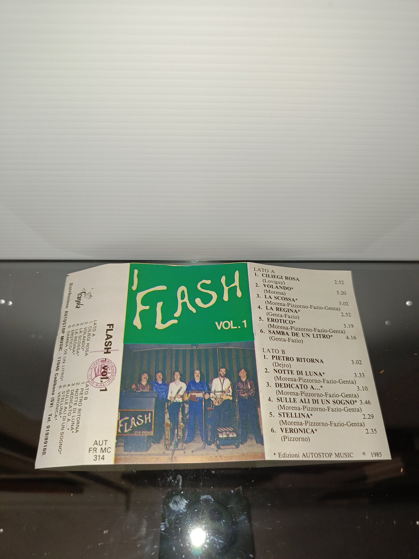 I Flash Vol.1 Musicassetta
Edita nel 1985 da Fragola/Autostop Music Cod.MC314