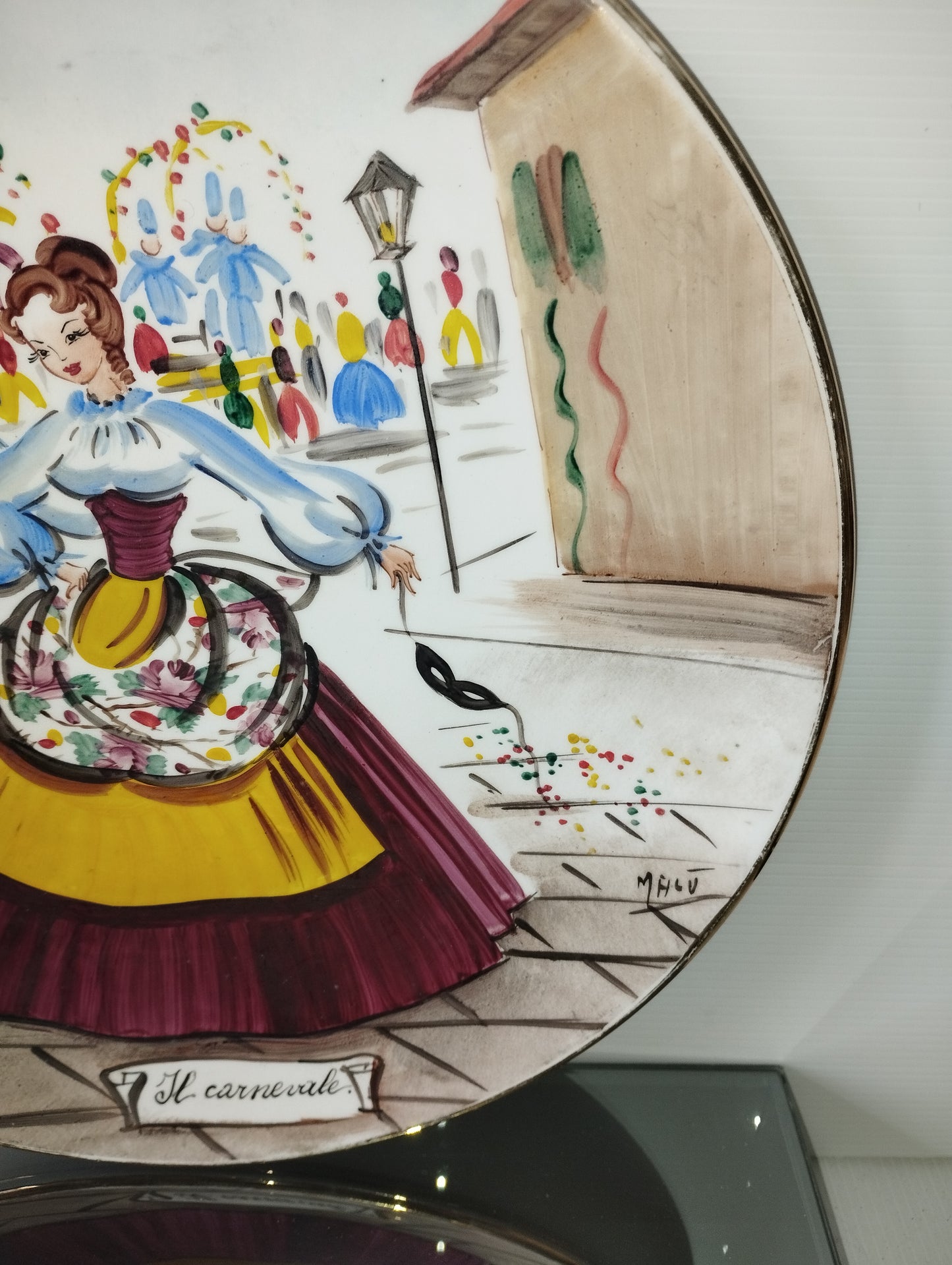 Piatto Il Carnevale In Ceramica Franco Bozzola
Vintage