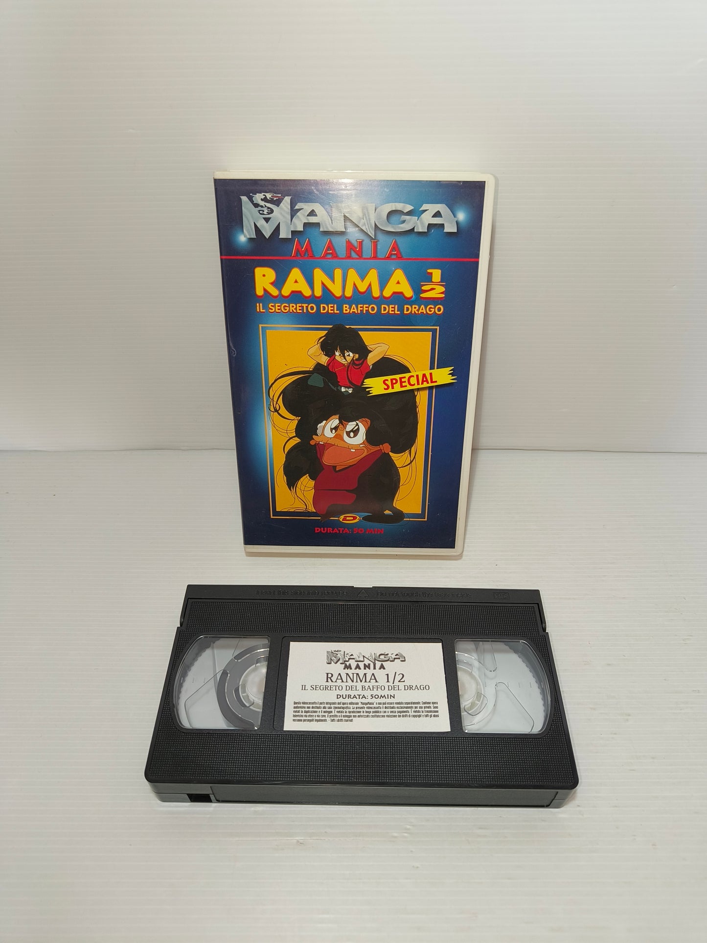 VHS Ranma 1/2 Il segreto del baffo del drago, Manga Mania LEGGI