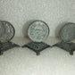3 Monete Con Base Riproduzioni In Peltro Vintage