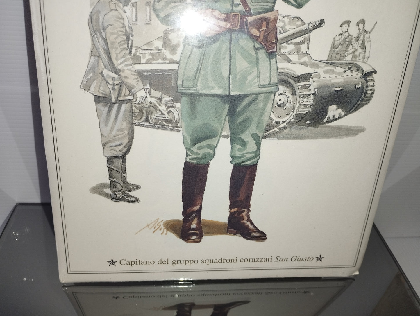 Capitano del Gruppo Squadroni Corazzati San Giusto  Stampa Originale Fine Anni 70