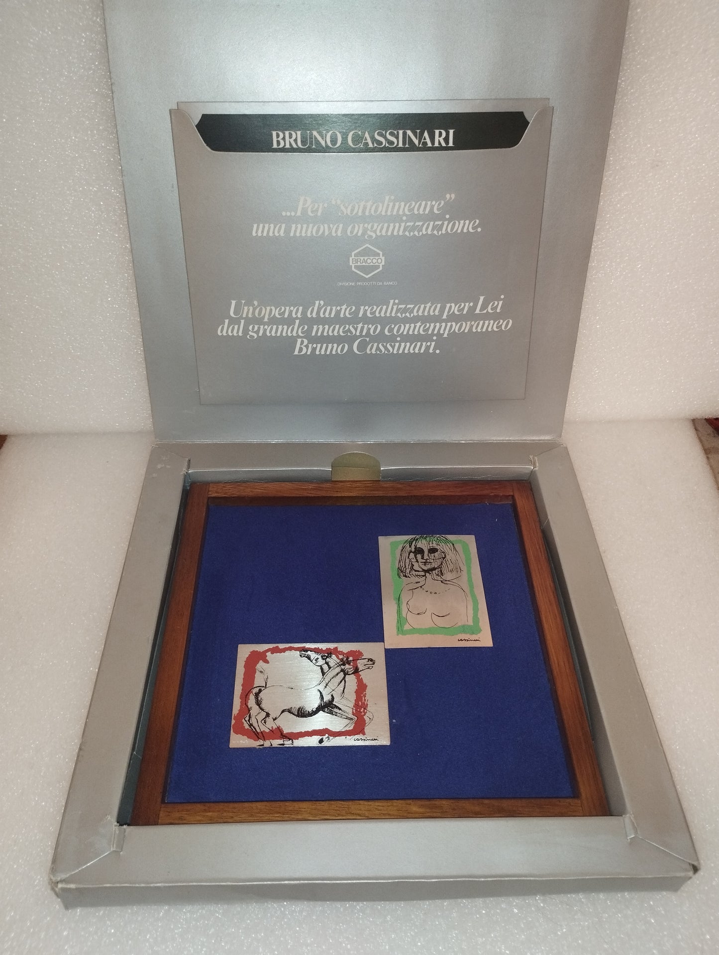 Opere D'arte Bruno Cassinari Serigrafate In Argento 800