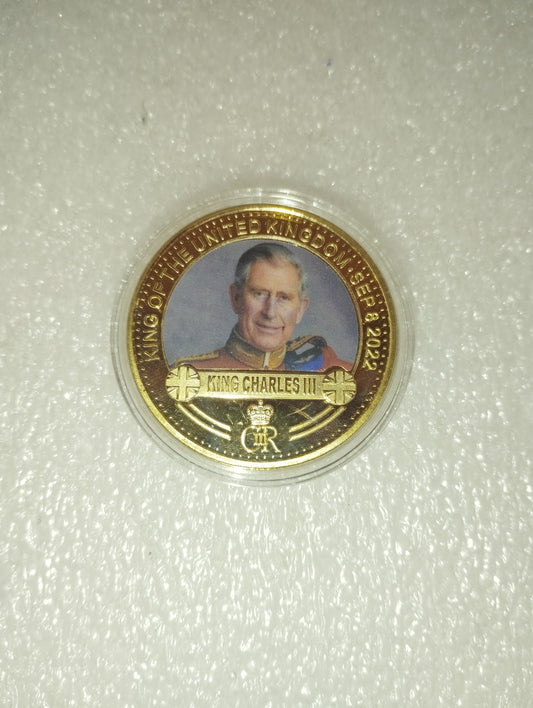Moneta Regno Unito Re Carlo III placcata Oro 24 Kt
Commemorativa 8 settembre 2022