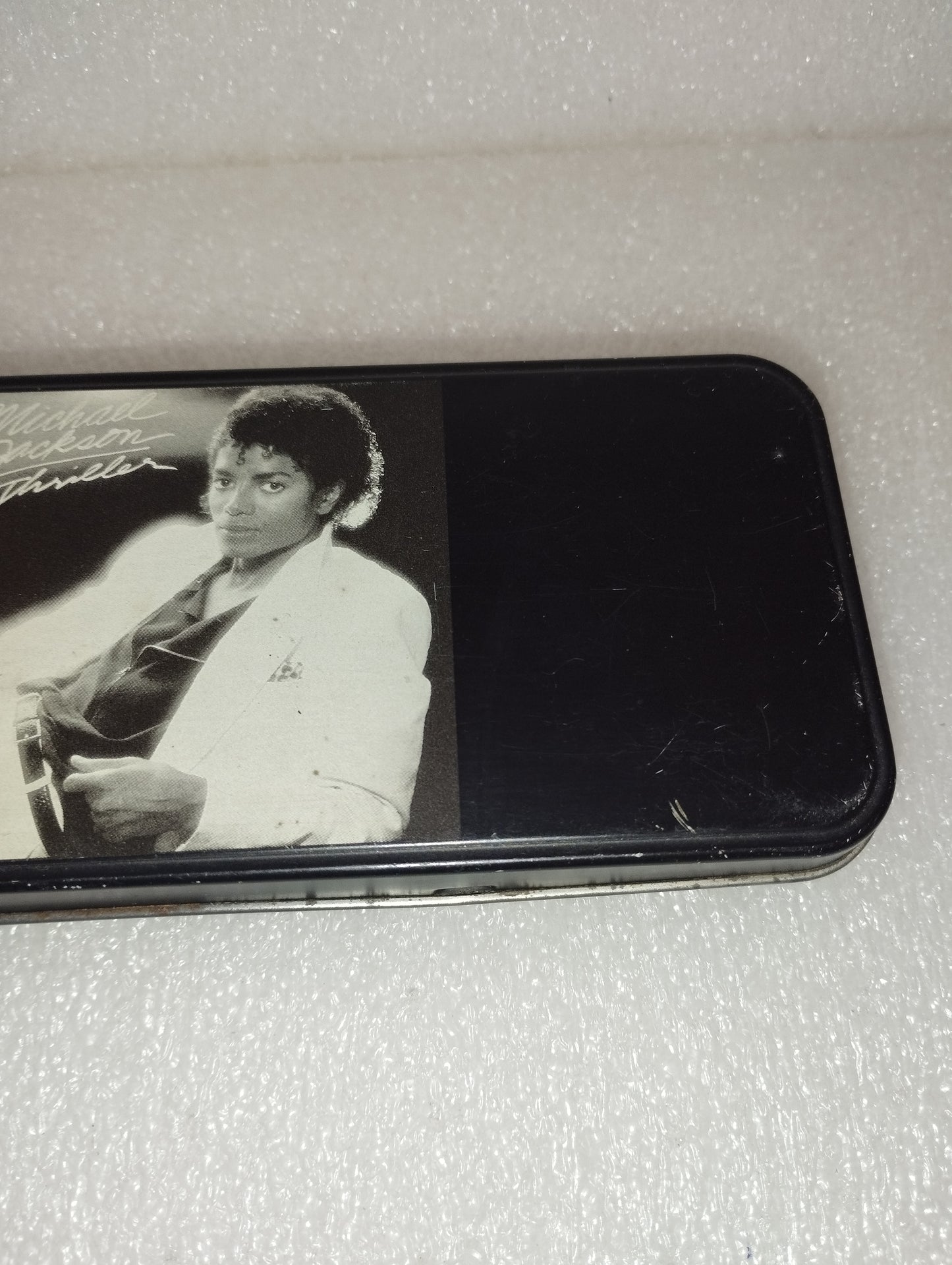 Scatola Michael Jackson Thriller In Metallo Vintage