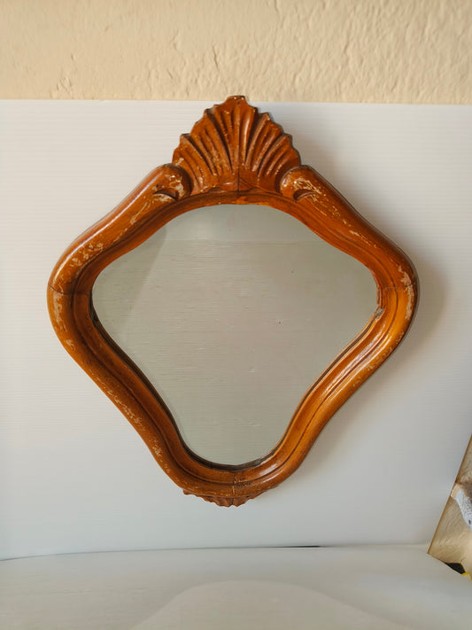 Antico Specchio con cornice in legno