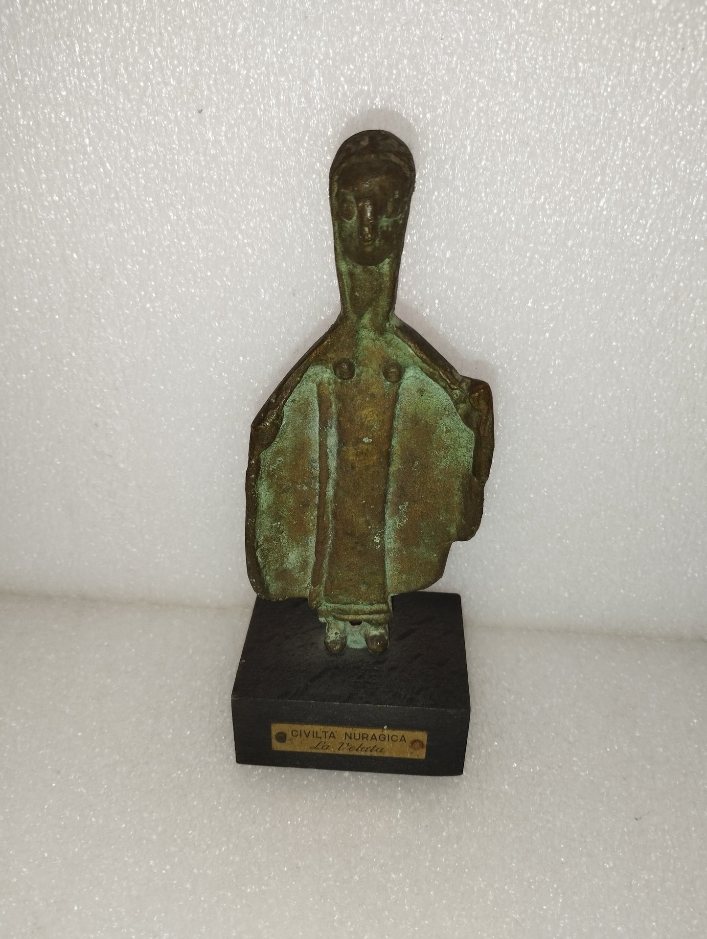 Statua La Velata Civiltà Nuragica Sardegna In Bronzo