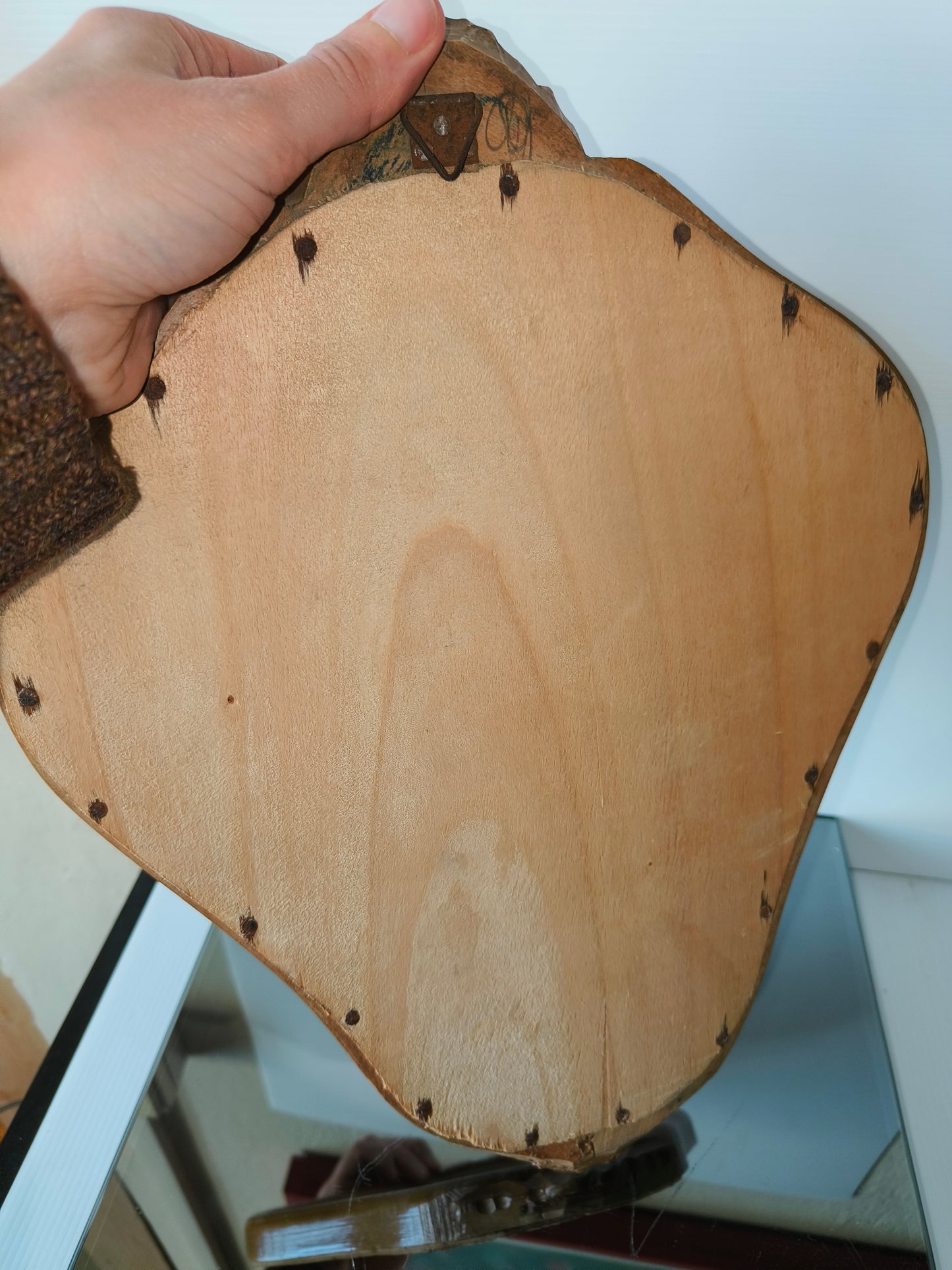 Antico Specchio con cornice in legno