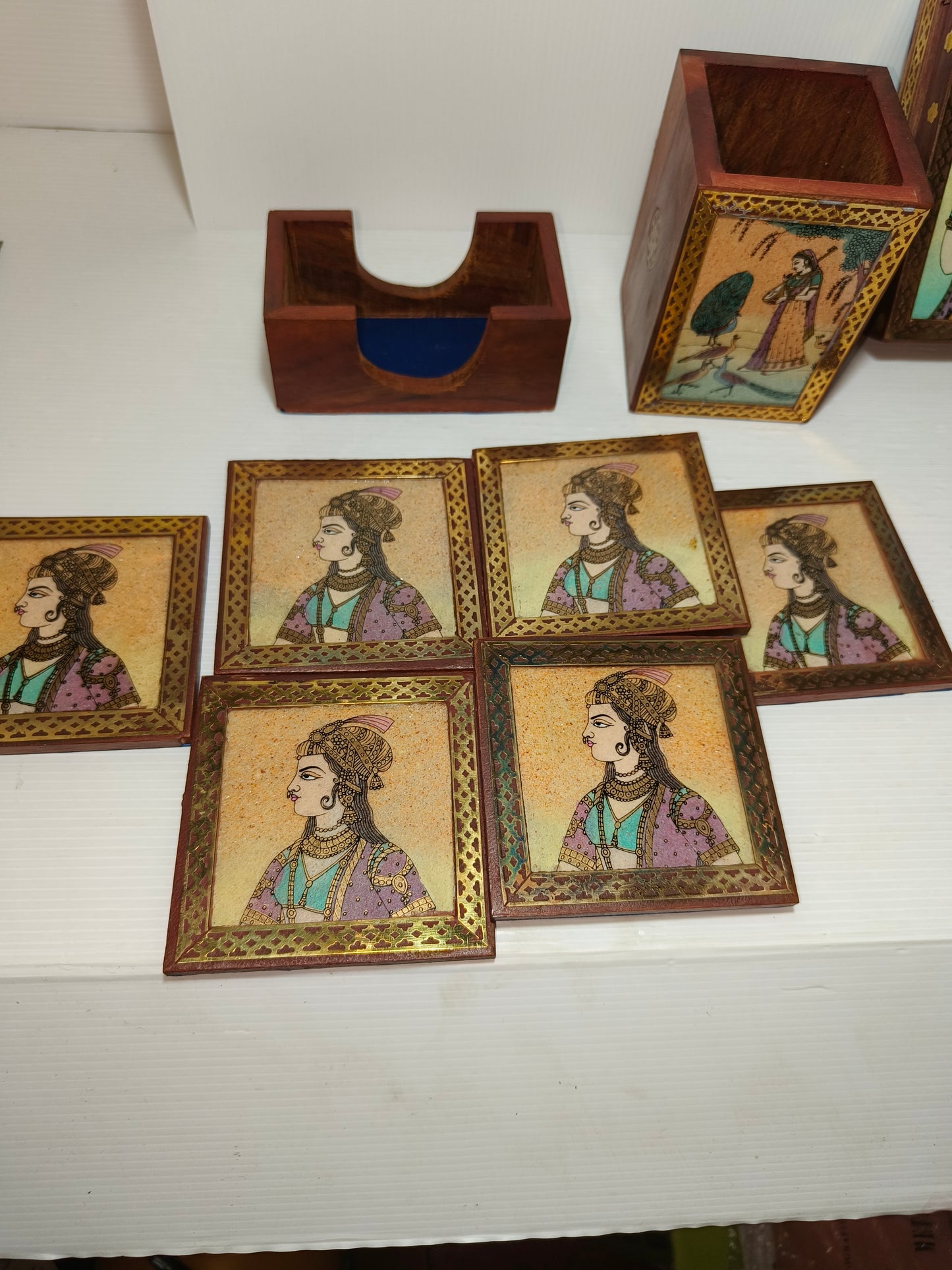 Lotto oggetti indiani in legno, LEGGI DESCRIZIONE