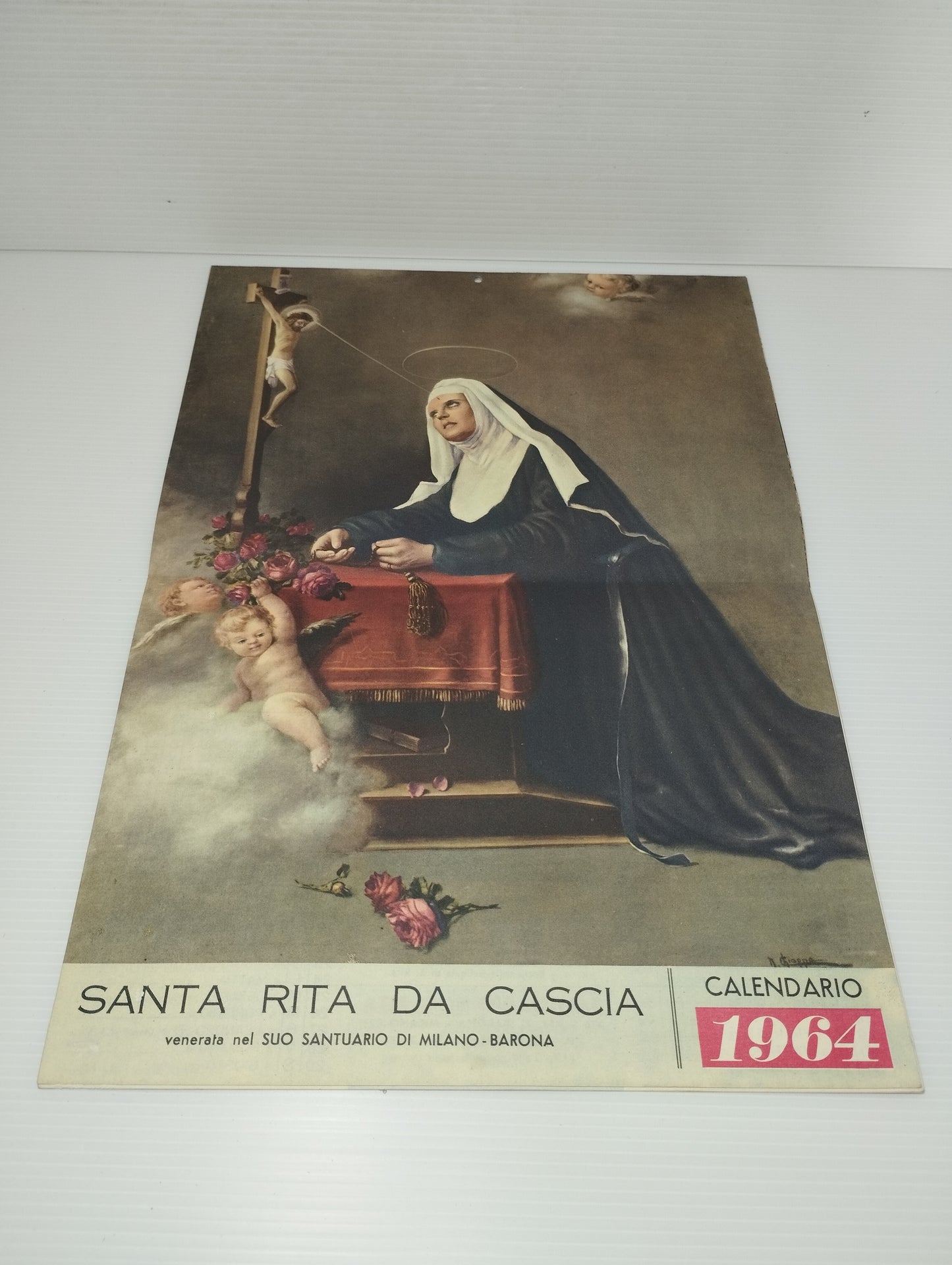 Calendario 1964 Santa Rita Da Cascia
In carta