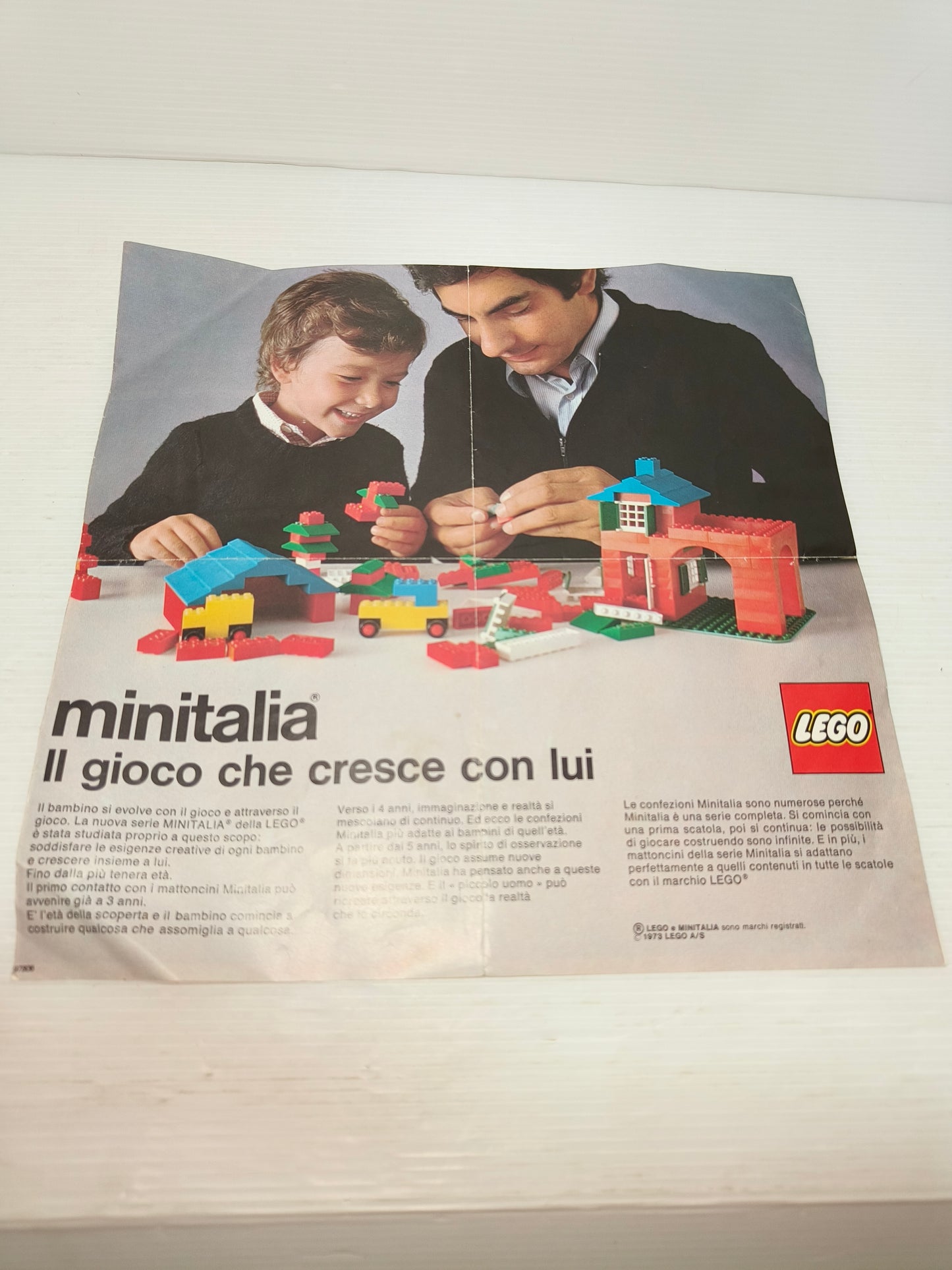 Depliant Pubblicitario Lego Minitalia, anni 70