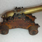 Riproduzione Cannone Vascello Da Guerra In Bronzo E Legno vintage