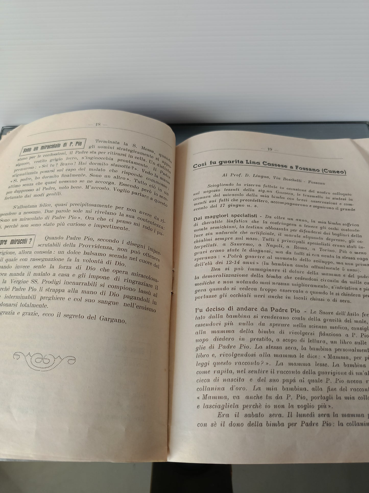 Padre Pio Lo Stimmatizzato Libretto Devozionale D'epoca