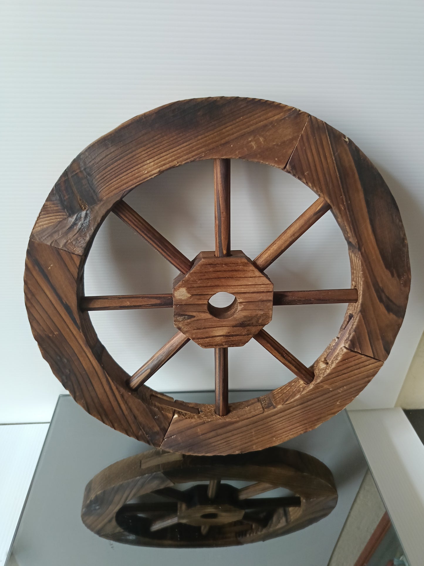 Ruota In Legno Decorativa Diametro 29,5 Cm