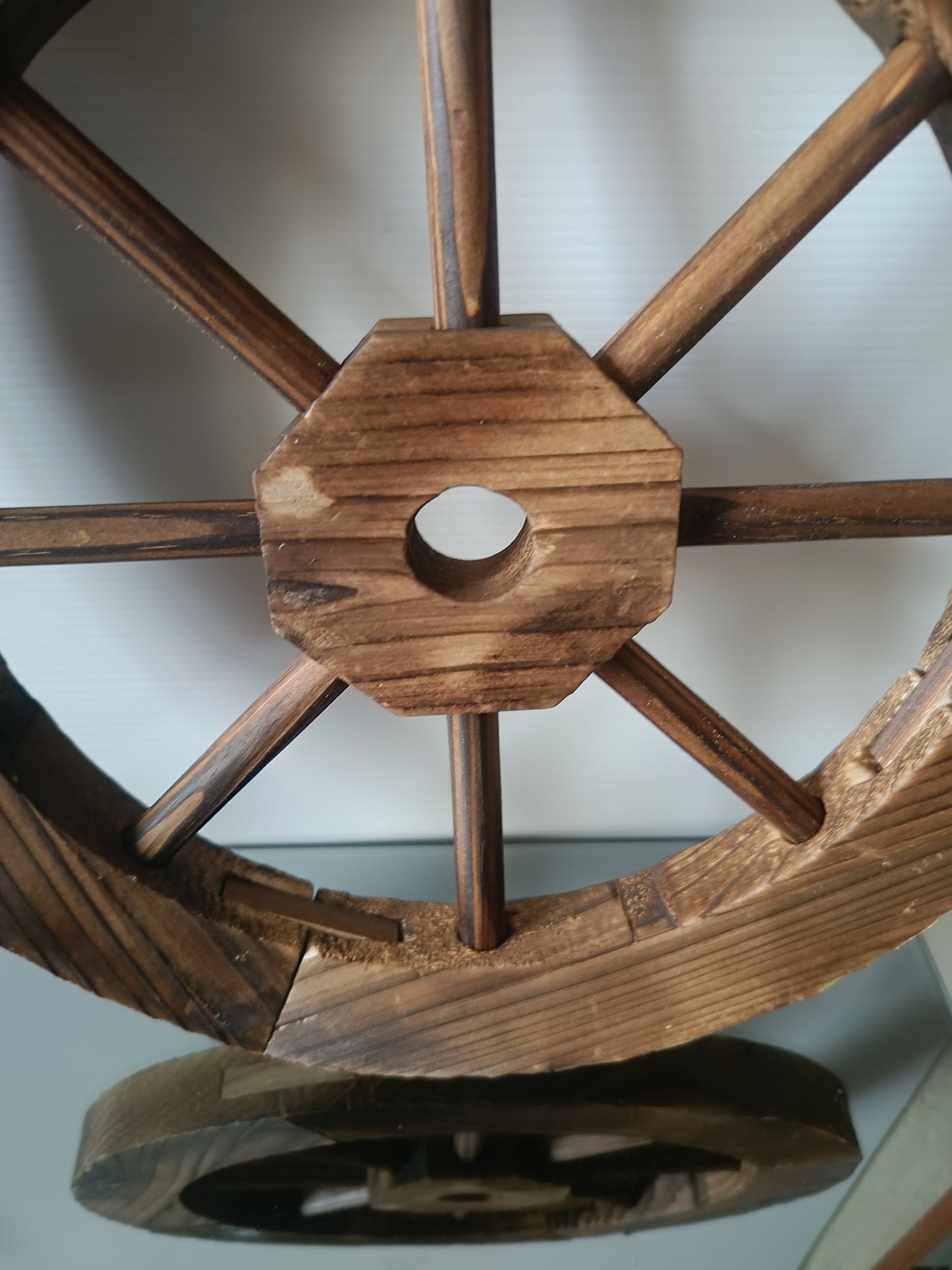 Ruota In Legno Decorativa Diametro 29,5 Cm